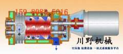 开山螺杆真空泵工作原理